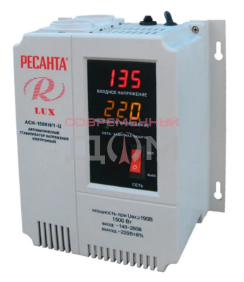 Стабилизатор напряжения РЕСАНТА Lux АСН-1500Н/1-Ц